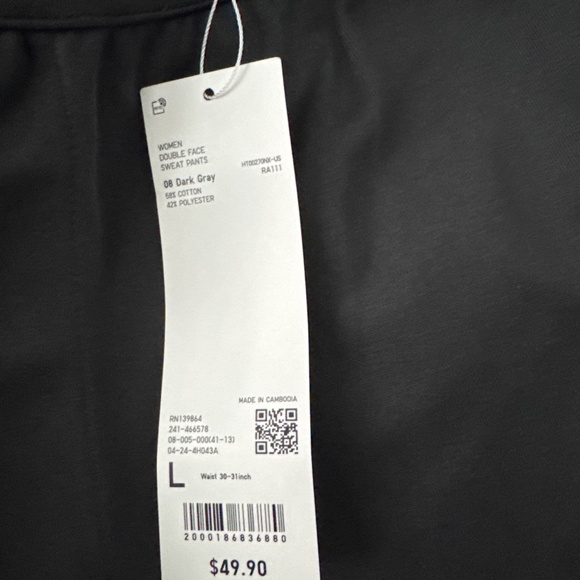 Uniqlo Dark Gray Pants (new) - Picture 3 of 6